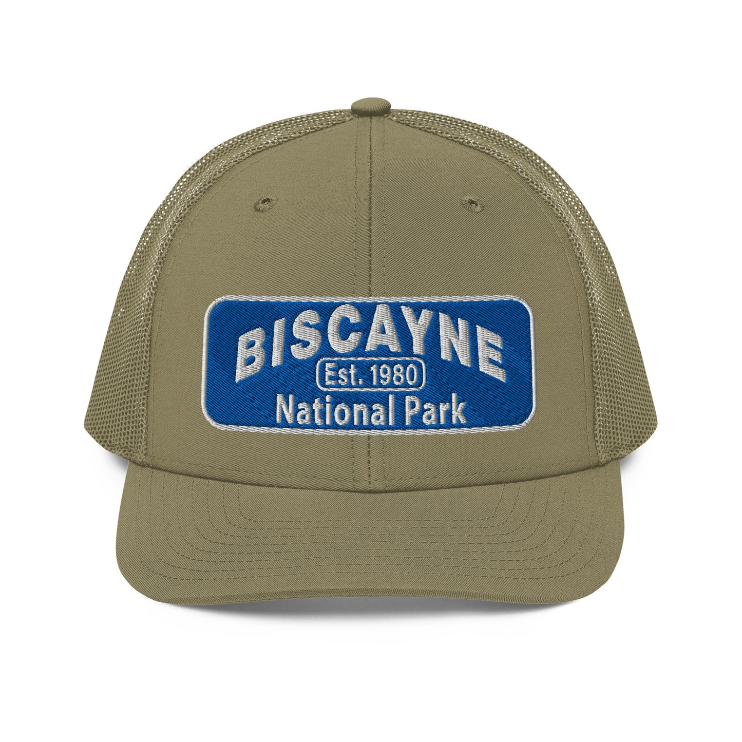Biscayne National Park Hat - Richardson 112 Trucker Hat - Front View - Color:  Loden