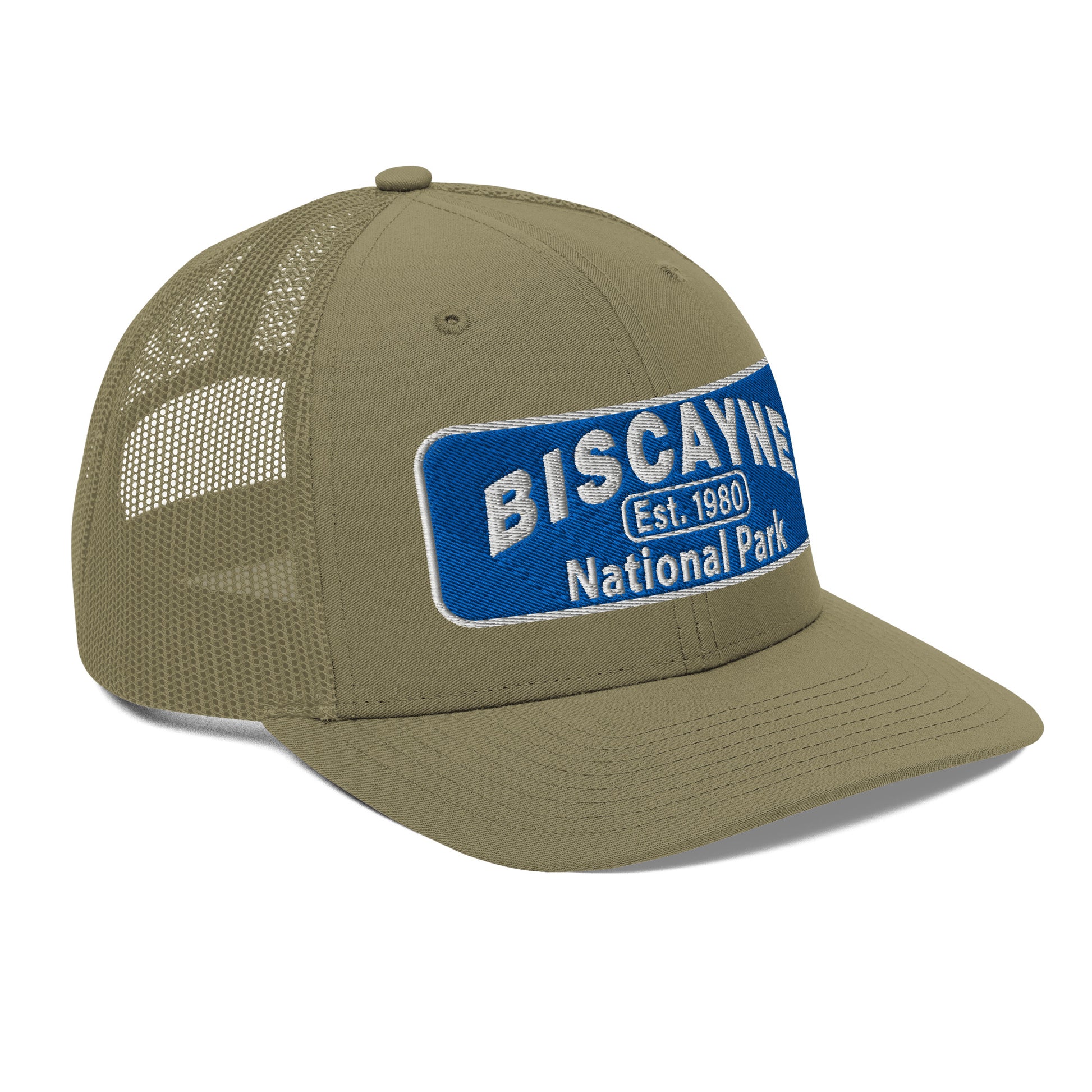 Biscayne National Park Hat - Richardson 112 Trucker Hat - Side View - Color:  Loden