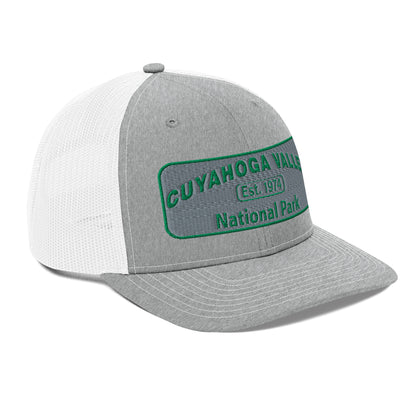 Cuyahoga National Park Hat -Richardson 112 Trucker Hat - Side View - Color: Heather/White