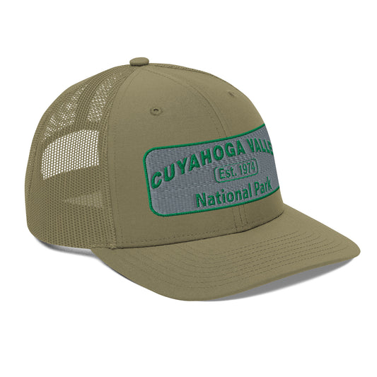 Cuyahoga National Park Hat -Richardson 112 Trucker Hat - Side View - Color: Loden
