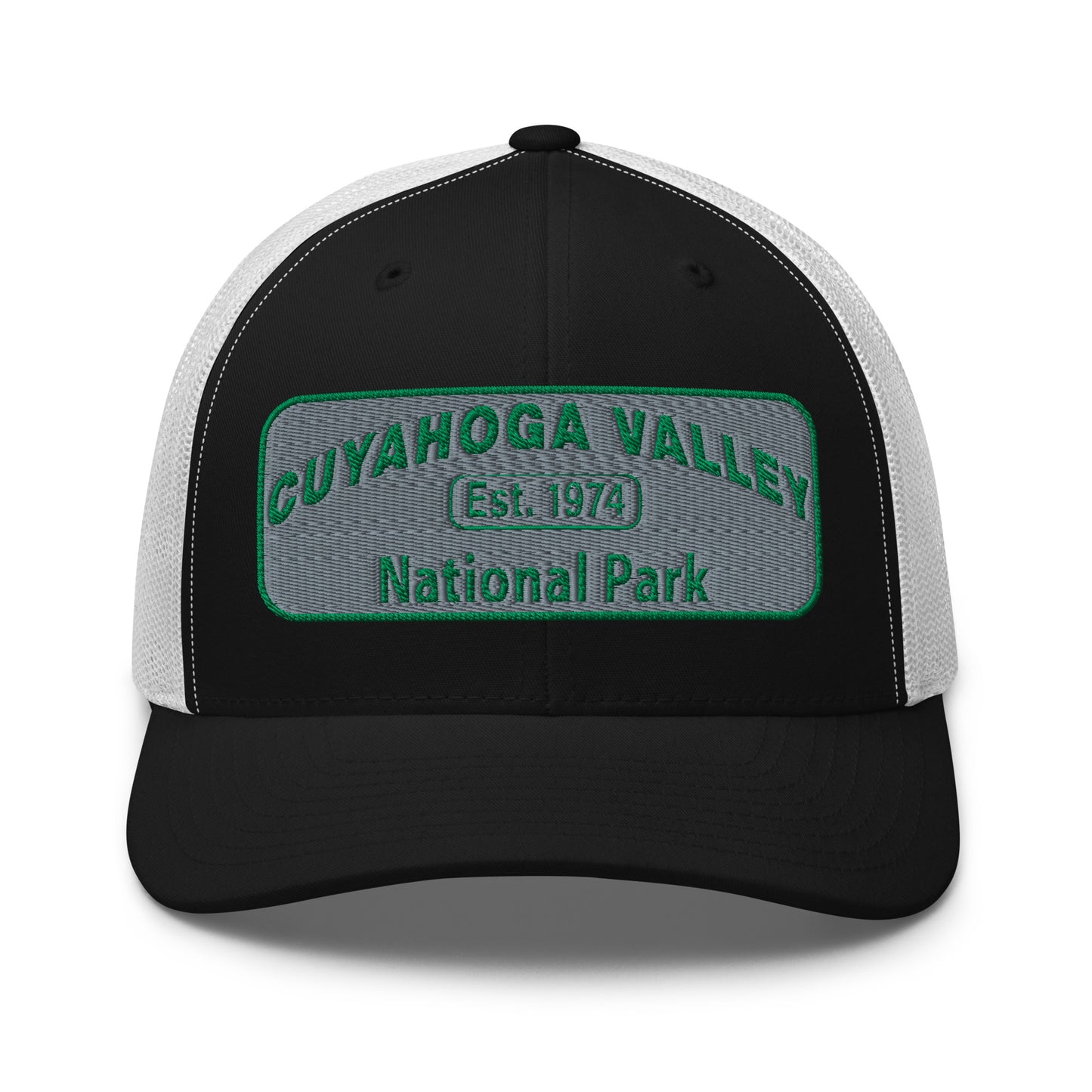 Cuyahoga National Park Hat -Yupoong 6606 Trucker Hat - Front View - Color: Pink