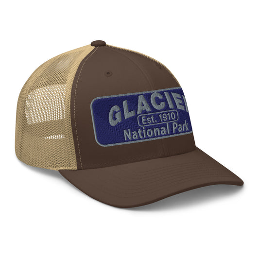Glacier National Park Hat 6606 Brown/Khaki Side