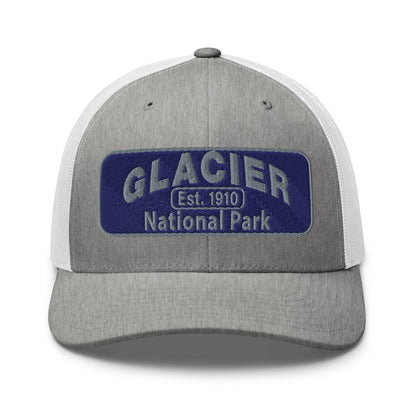 Glacier National Park Hat 6606 White/Gray Front