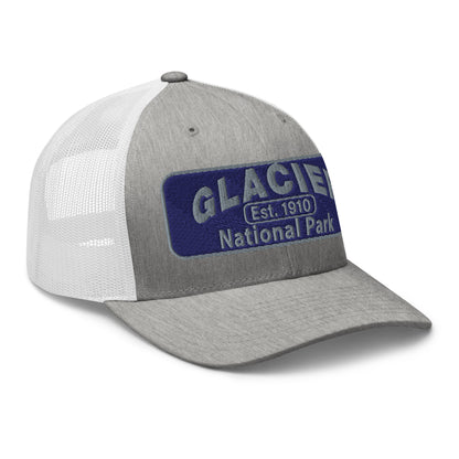 Glacier National Park Hat 6606 White/Gray Side