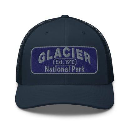 Glacier National Park Hat 112 Navy Front