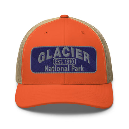 Glacier National Park Hat 6606 Orange/Khaki Front