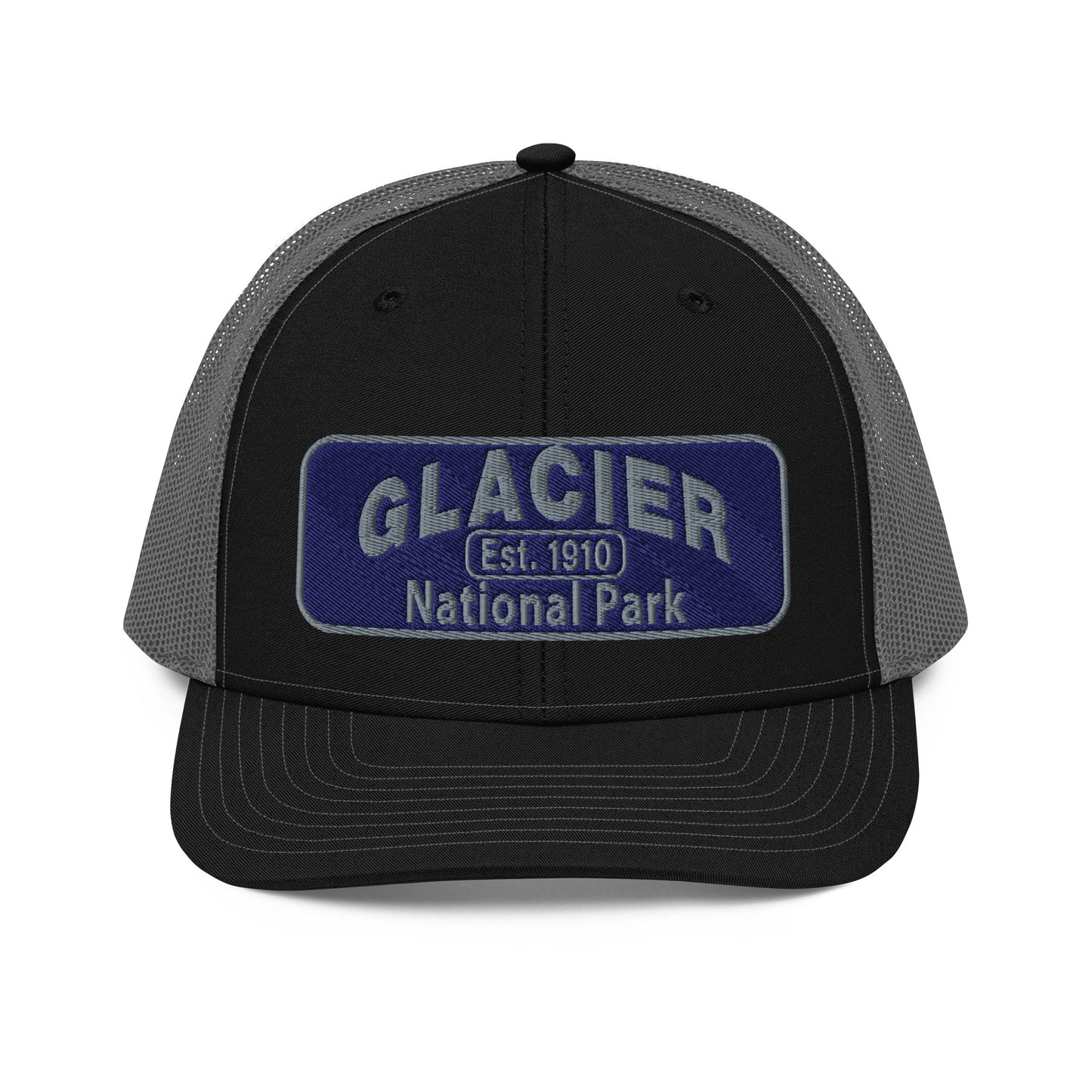 Glacier National Park Hat 112 Black/Charcoal Front