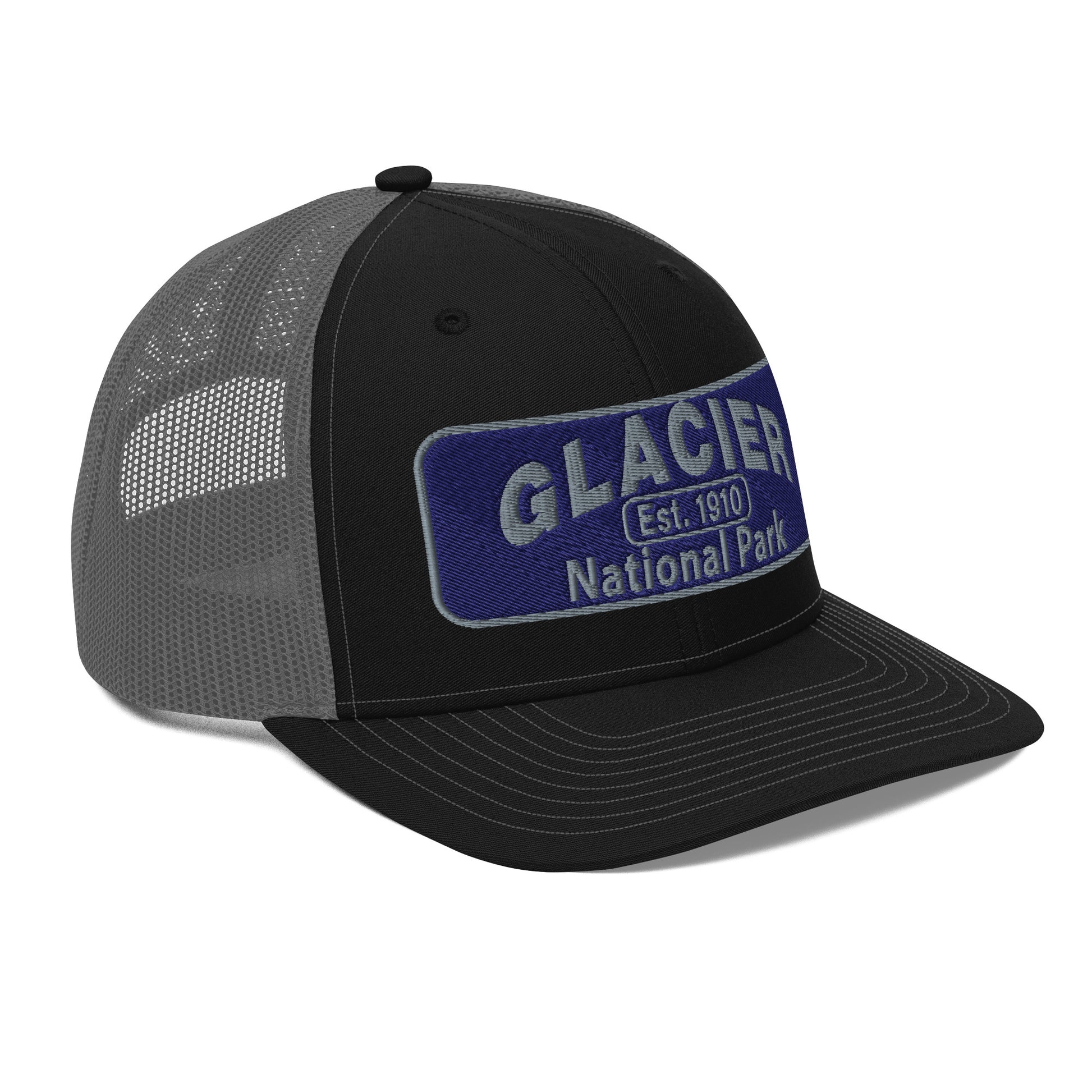 Glacier National Park Hat 112 Black/Charcoal Side