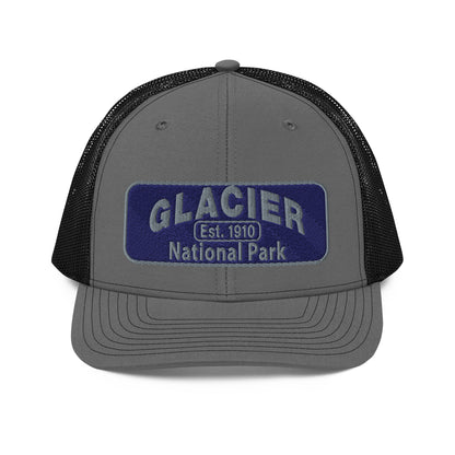 Glacier National Park Hat 112 Charcoal/Black Front
