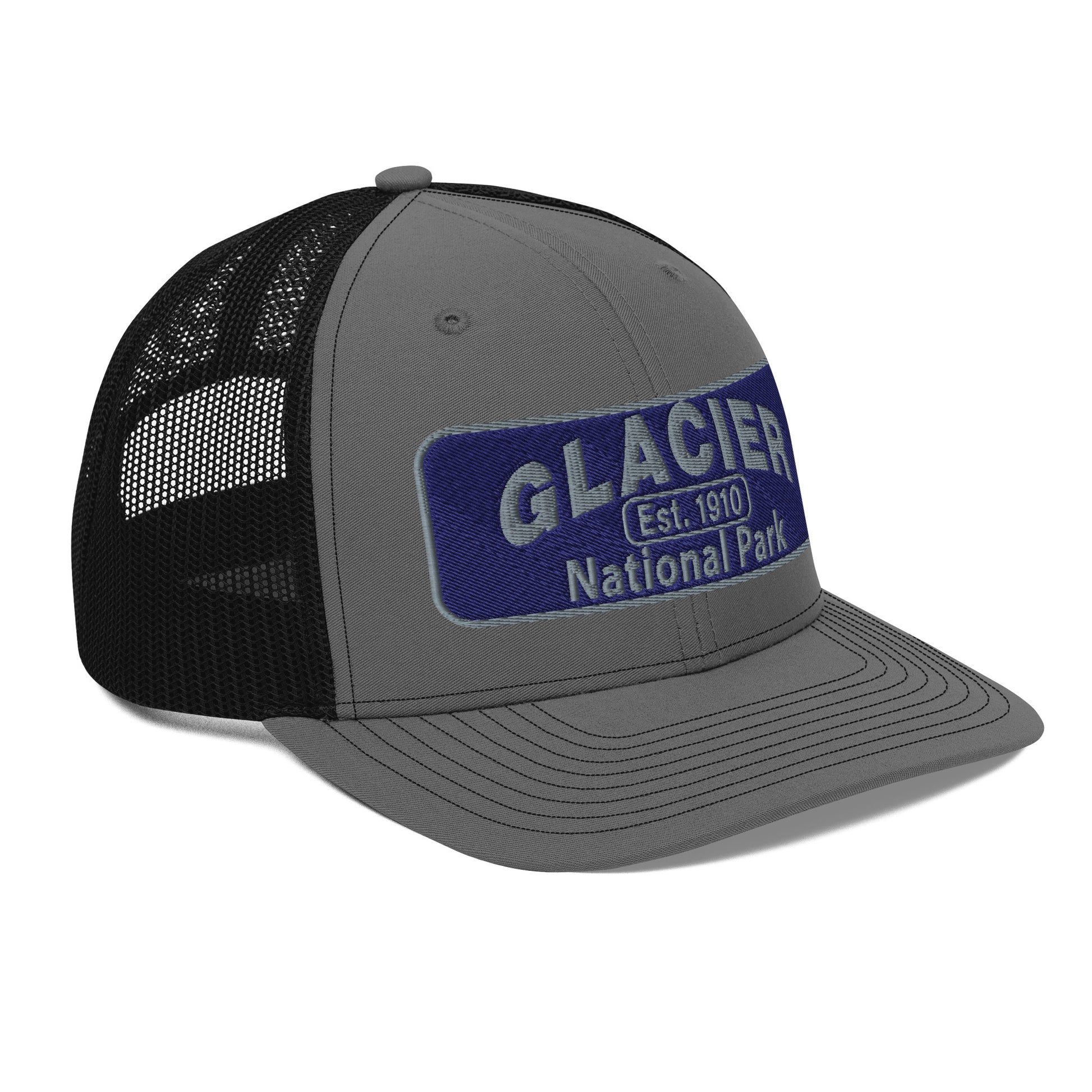 Glacier National Park Hat 112 Charcoal/Black SIde