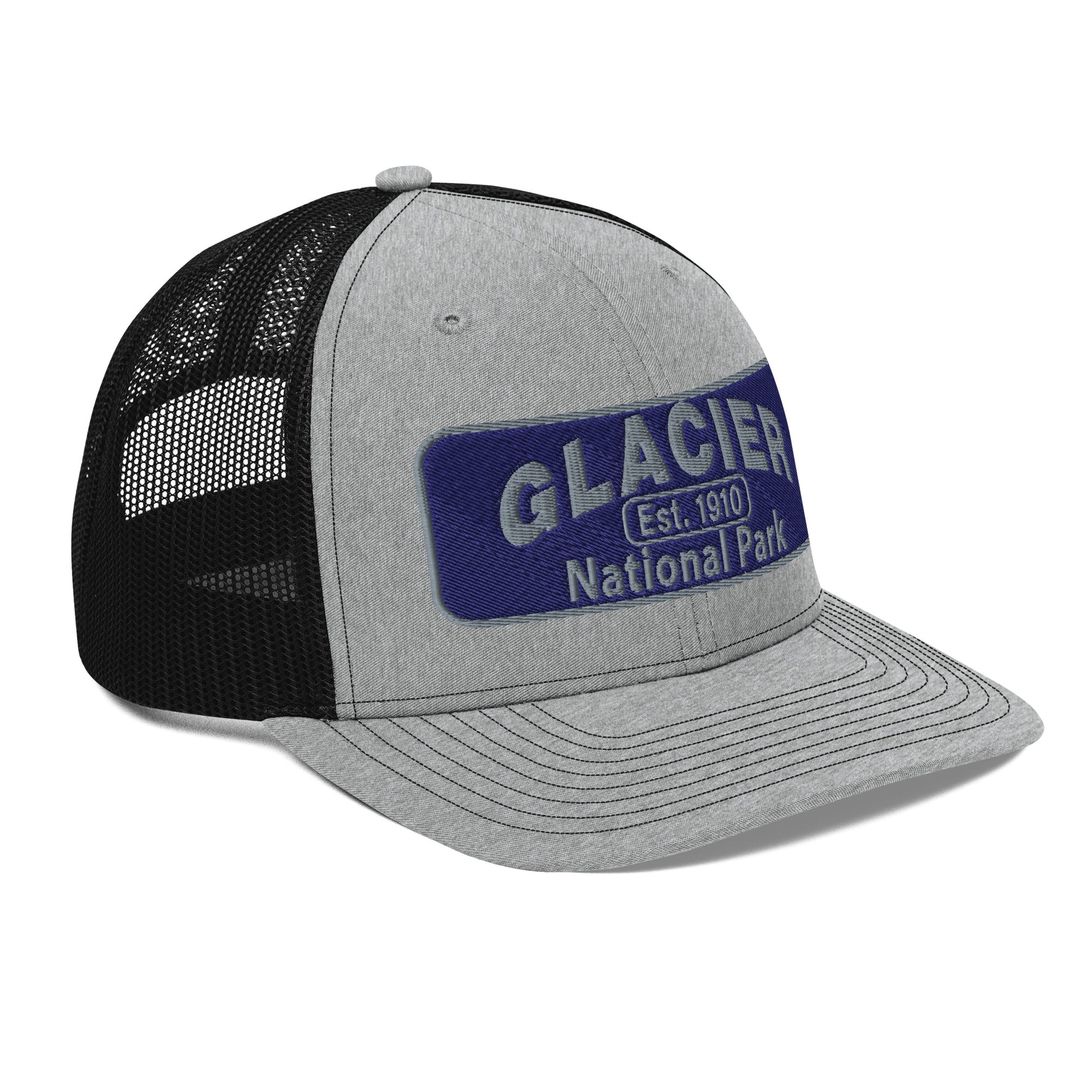 Glacier National Park Hat 112 Heatherl/Black SIde