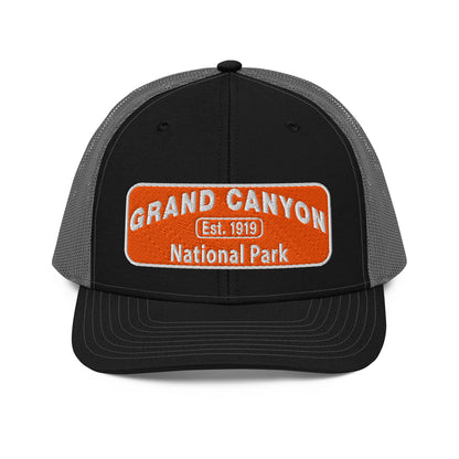 Grand Canyon National Park Logo Hat 112 Black/Charcoal Front