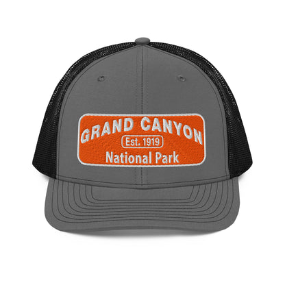 Grand Canyon National Park Logo Hat 112 Charcoal/Black Front