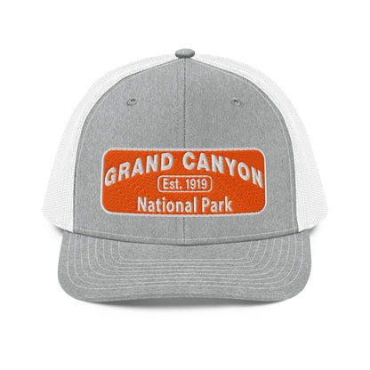 Grand Canyon National Park Logo Hat 112 Heather/White Front