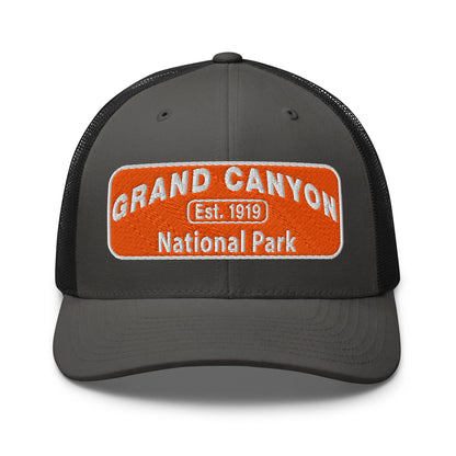 Grand Canyon National Park Hat 6606 Charcoal/Black Front