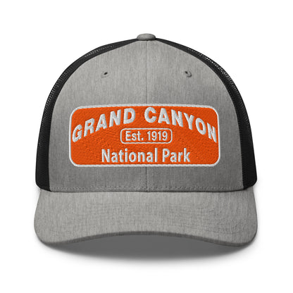 Grand Canyon National Park Logo Hat 6606 Heather/Black Front