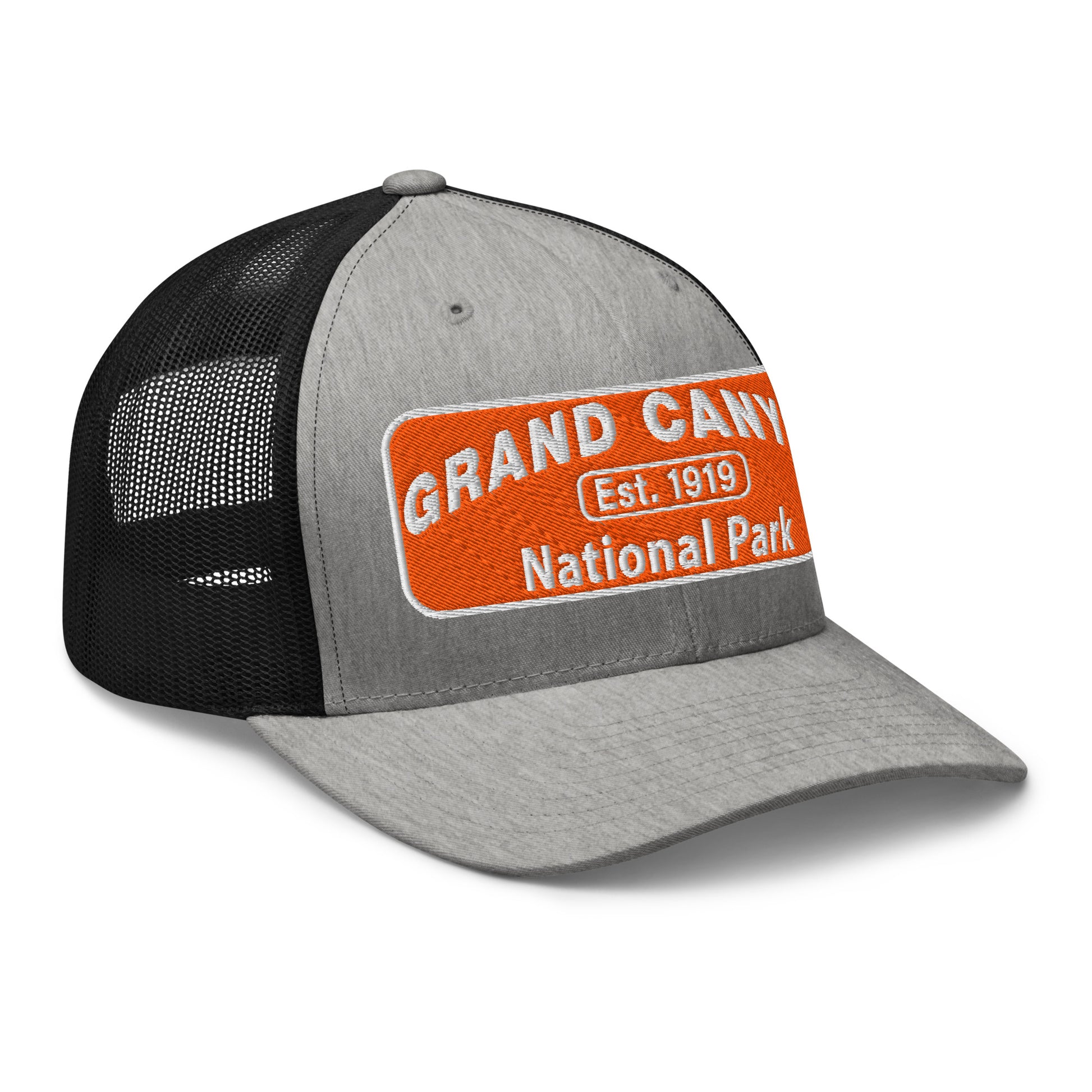 Grand Canyon National Park Logo Hat 6606 Heather/Black Side