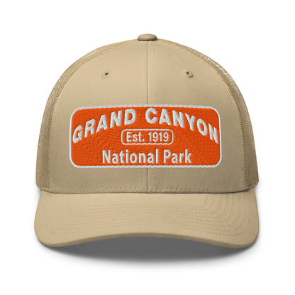 Grand Canyon National Park Logo Hat 6606 Khaki Front