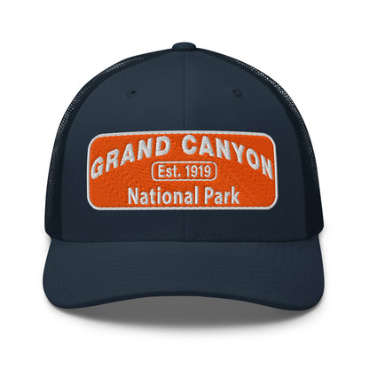 Grand Canyon National Park Logo Hat 6606 Navy Front