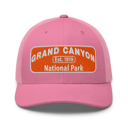 Grand Canyon National Park Logo Hat 6606 Pink Front