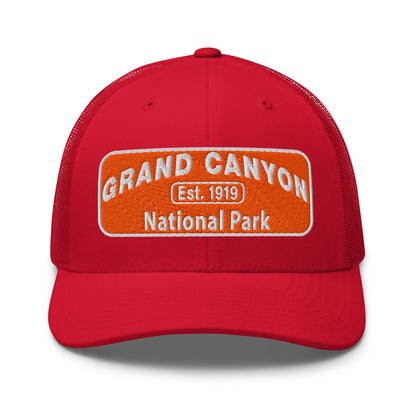 Grand Canyon National Park Logo Hat 6606 Red Front