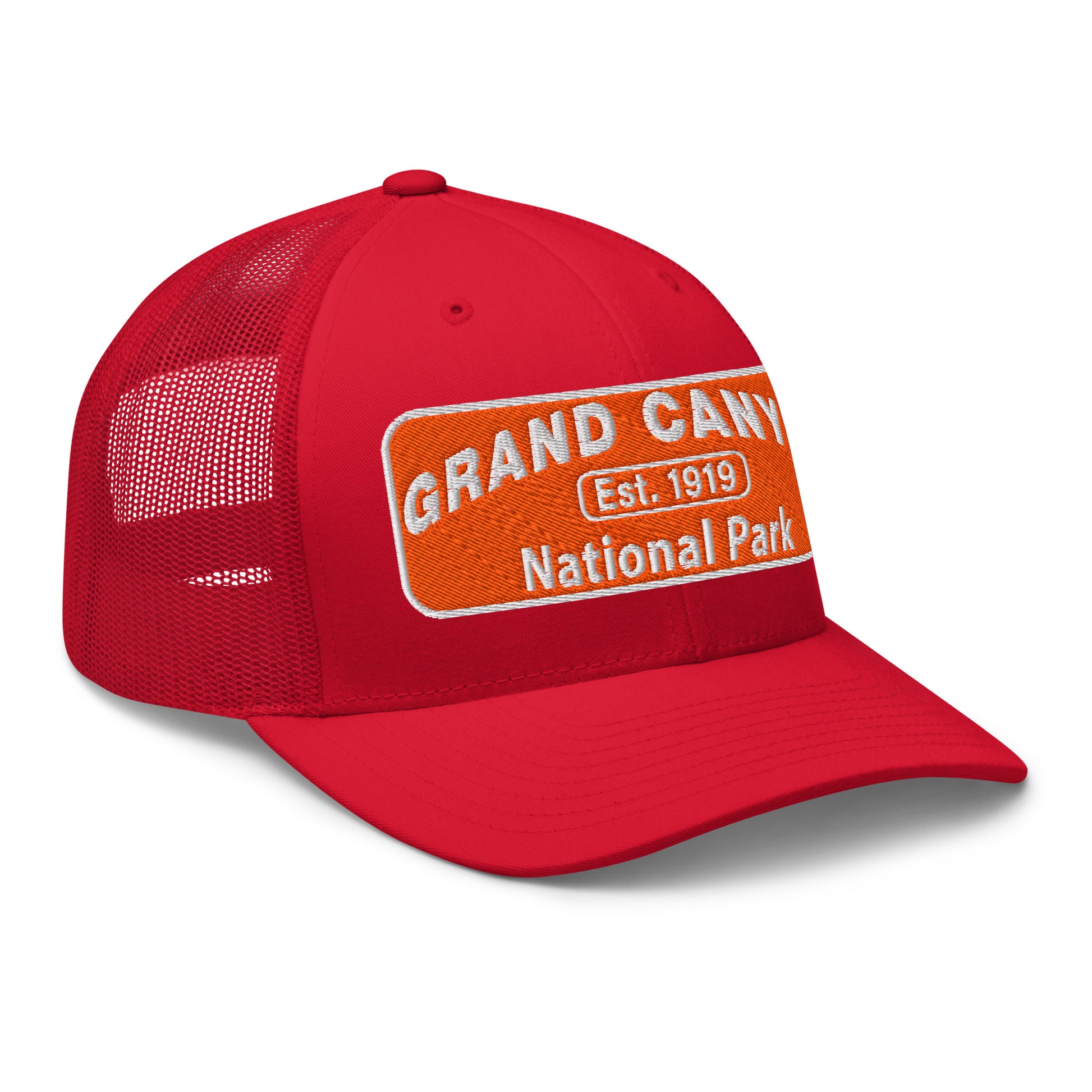 Grand Canyon National Park Logo Hat 6606 Red Side