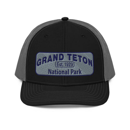 Grand Teton National Park Hat 112 Black/Charcoal Front