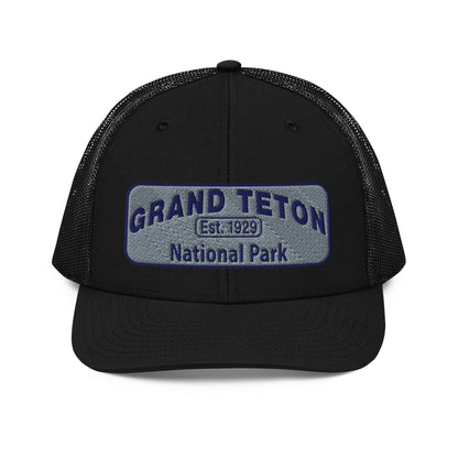 Grand Teton National Park Hat 112 Black Front