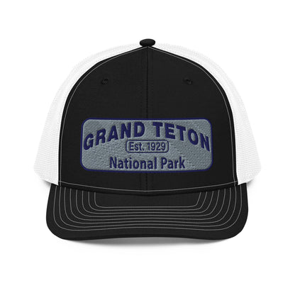 Grand Teton National Park Hat 112 Black/ White Front