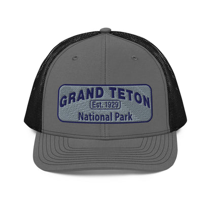 Grand Teton National Park Hat 112 Charcoal/Black Front