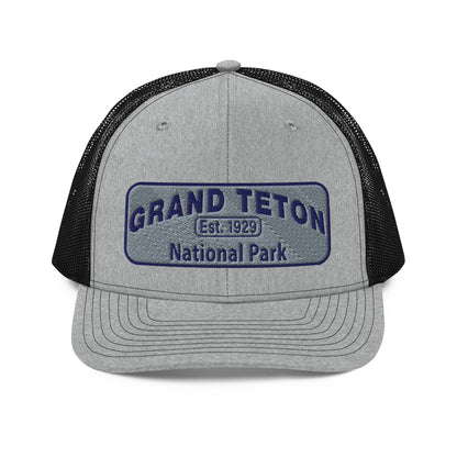 Grand Teton National Park Hat 112 Heather/Black Front