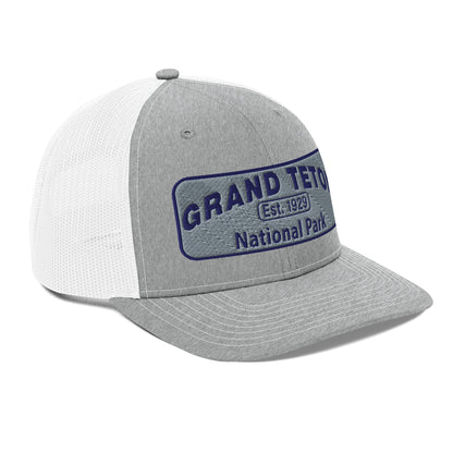 Grand Teton National Park Hat 112 Heather/Black Side