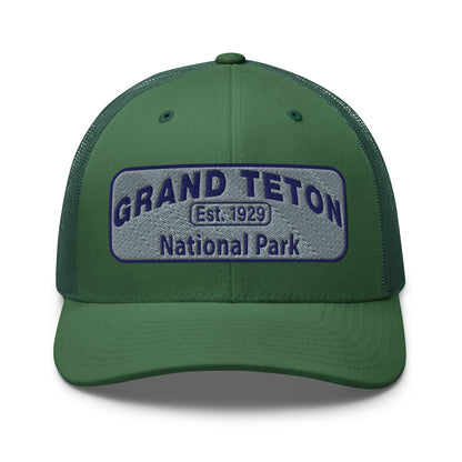 Grand Teton National Park Hat 6606 Evergreen Front View