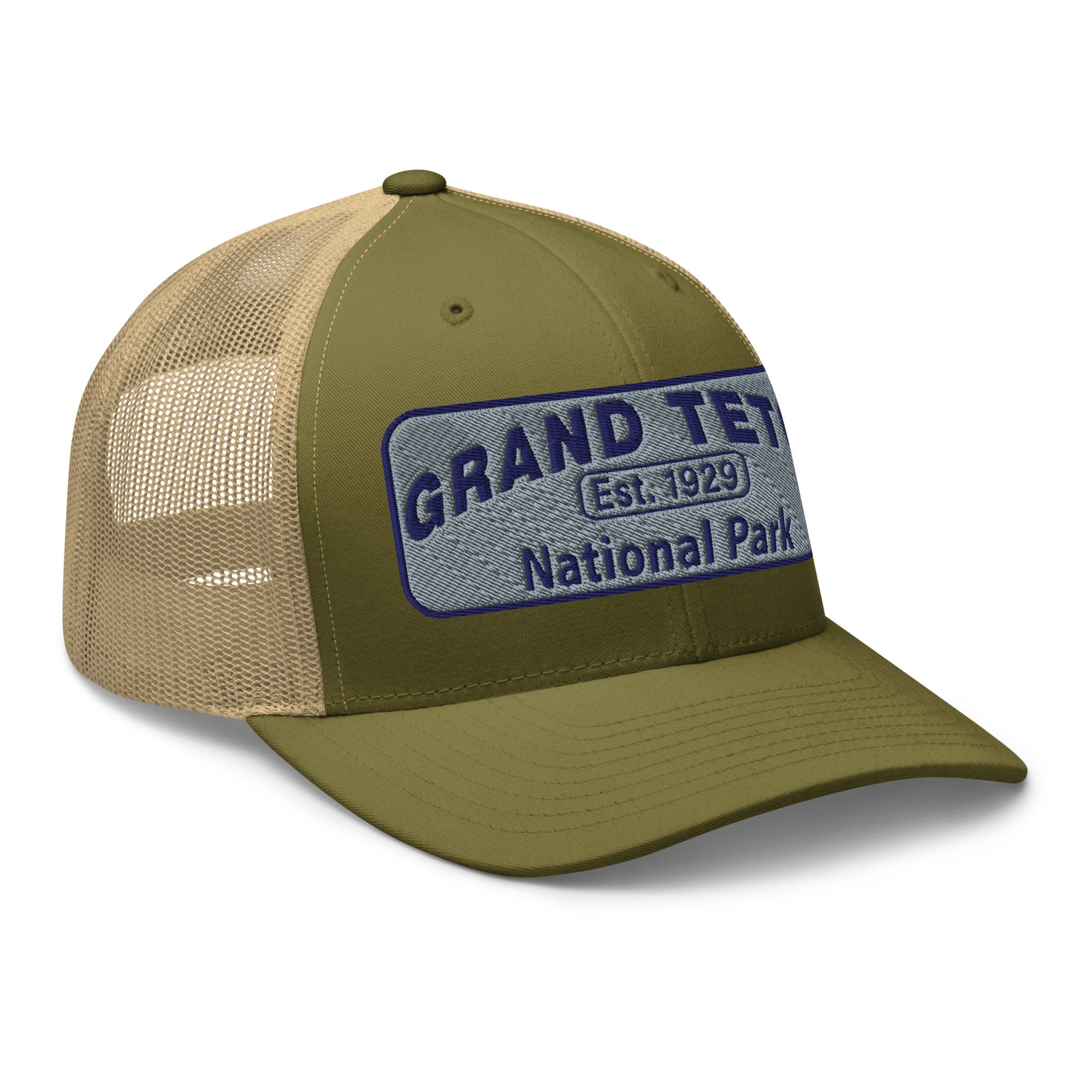 Grand Teton National Park Hat 6606 Moss Green/Khaki Side View