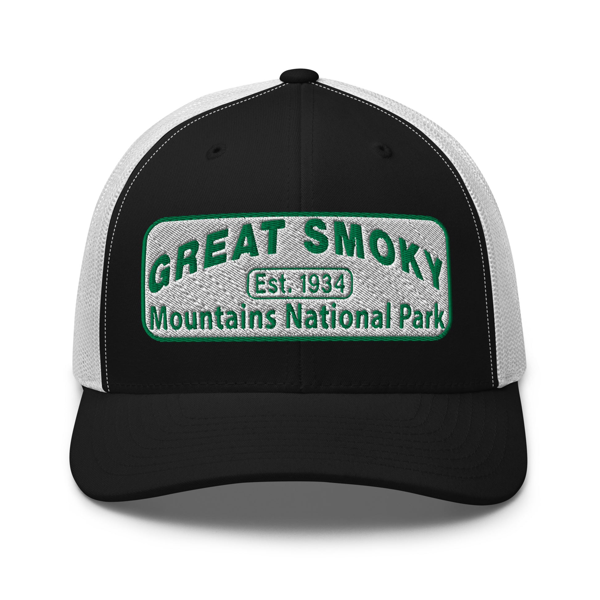 Great Smoky Mountain National Park Hat Black/White