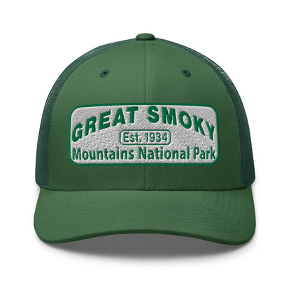 Great Smoky Mountain National Park Hat Evergreen