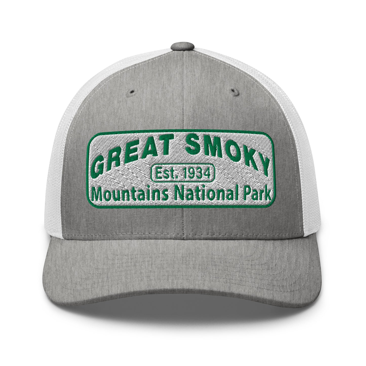 Great Smoky Mountain National Park Hat Gray/White