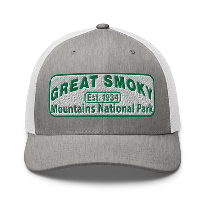 Great Smoky Mountain National Park Hat Gray/White