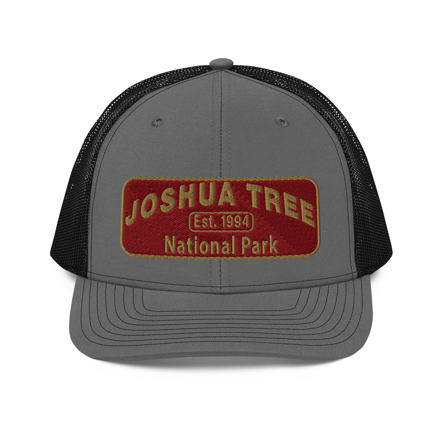 Joshua Tree National Park Hat - Richardson 112 - Front View - Charcoal/Black
