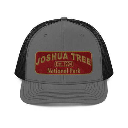 Joshua Tree National Park Hat - Richardson 112 - Front View - Charcoal/Black