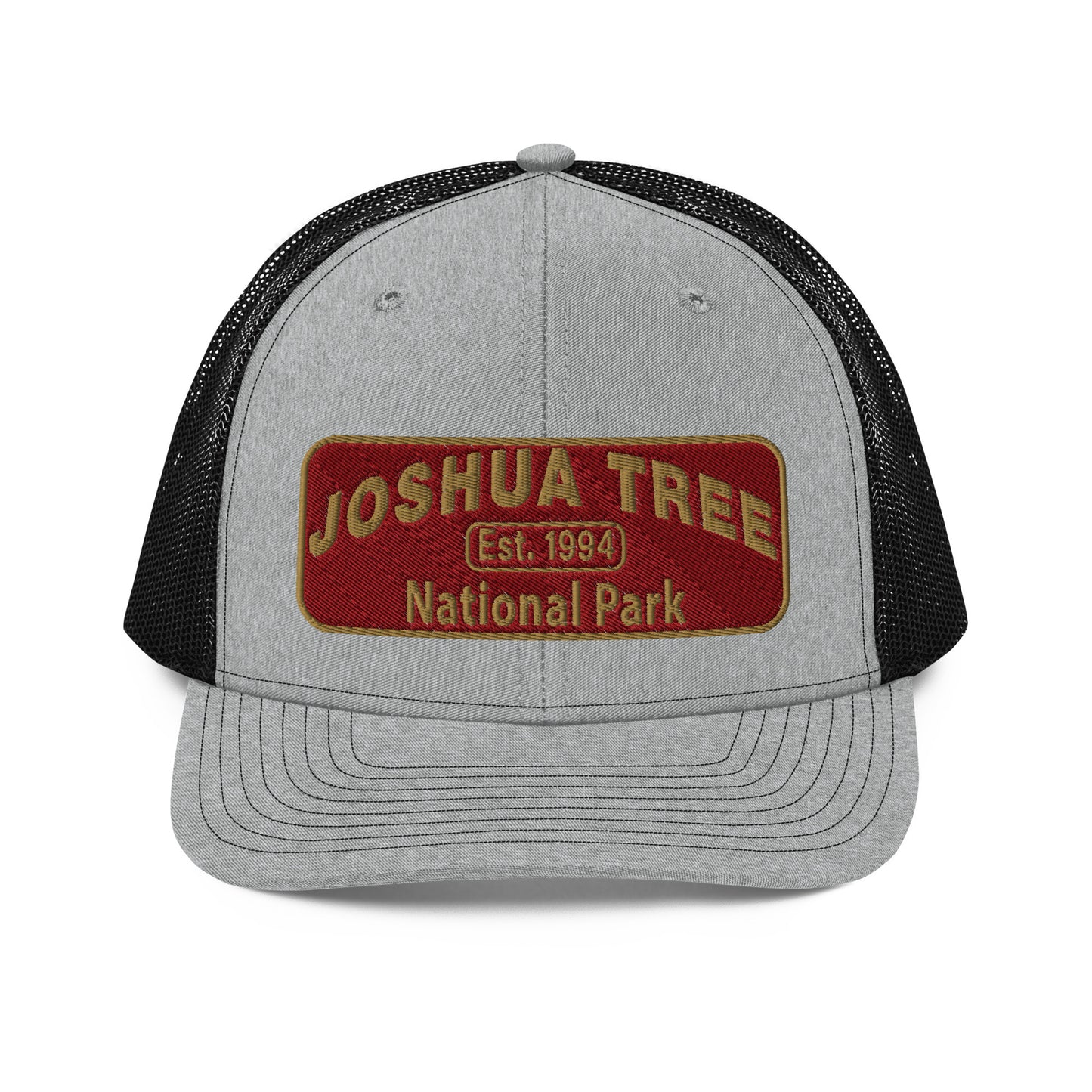Joshua Tree National Park Hat - Richardson 112 - Front View - Heather Gray/Black
