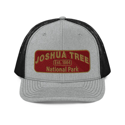 Joshua Tree National Park Hat - Richardson 112 - Front View - Heather Gray/Black