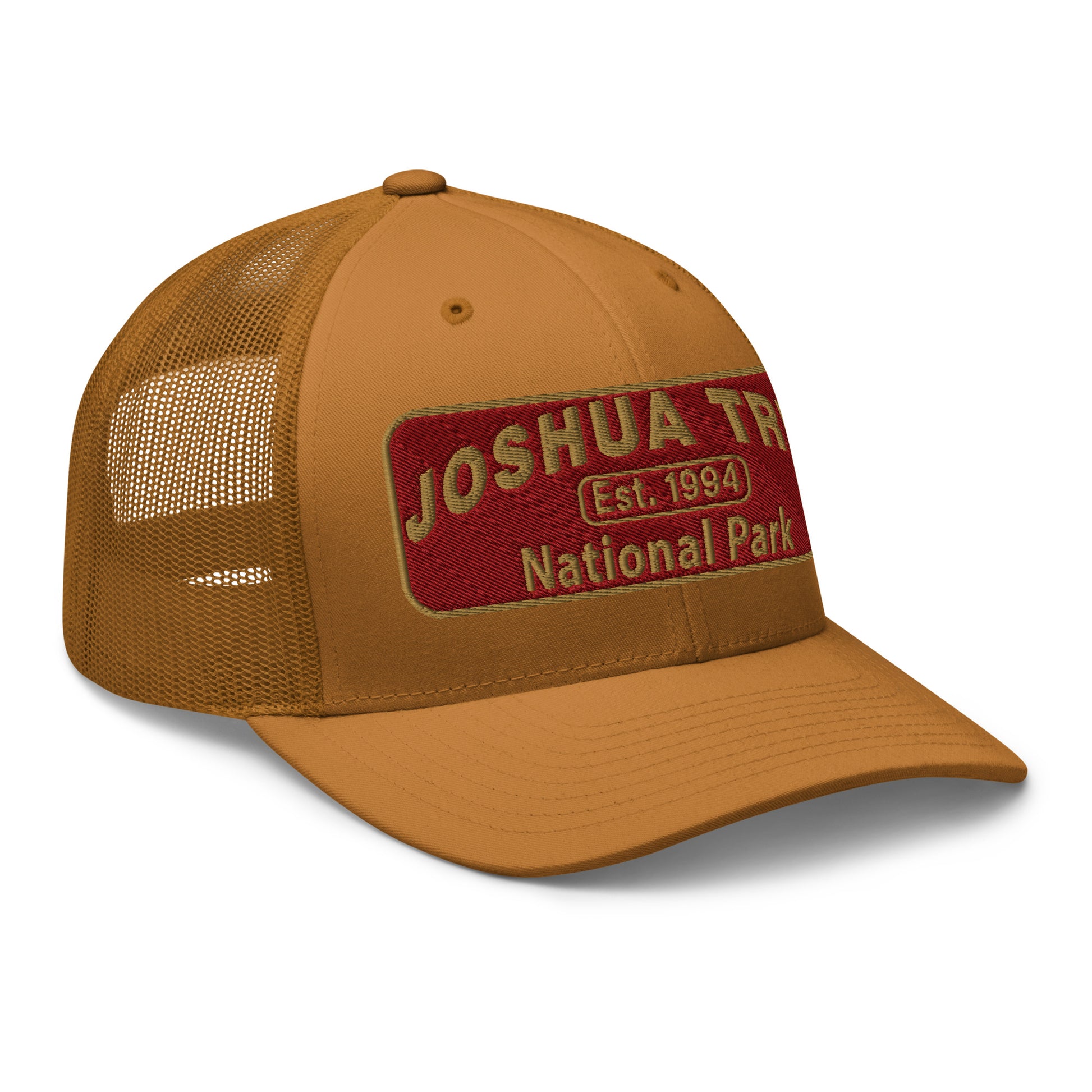 Joshua Tree National Park Hat - Yupoong 6606 - Side View - Caramel