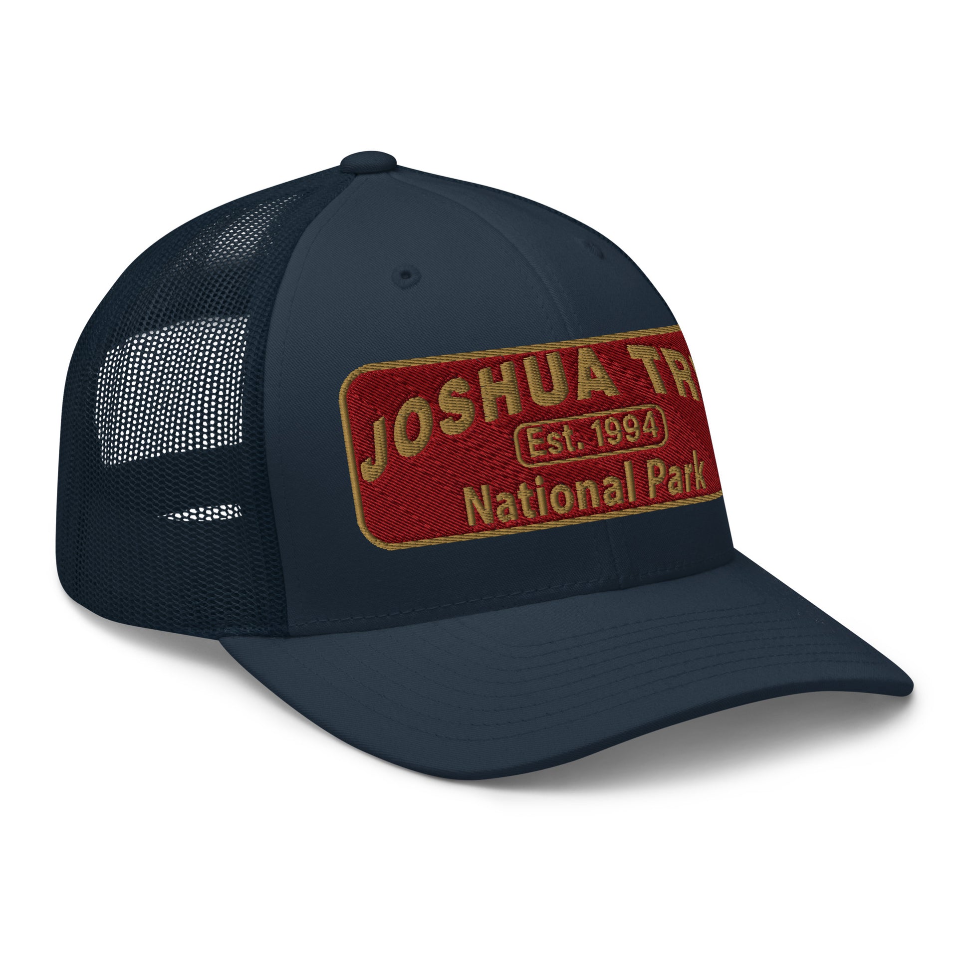 Joshua Tree National Park Hat - Yupoong 6606 - Side View - Navy