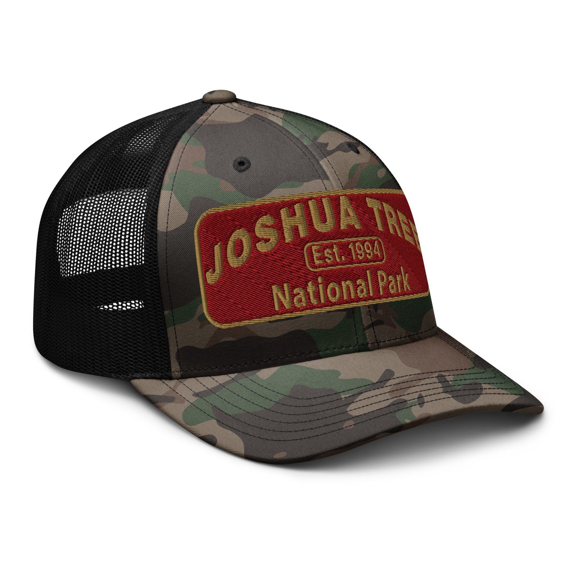 Joshua Tree National Park Camo Hat - Otto 105-1247 - Side View - Black
