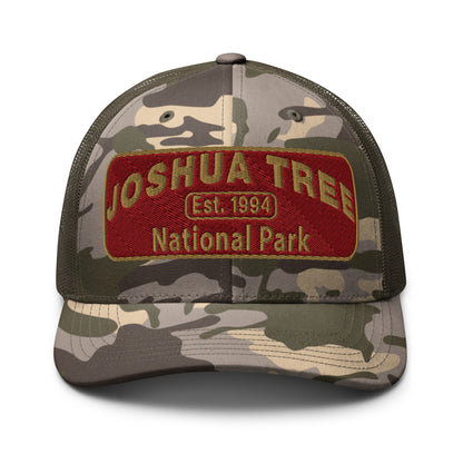 Joshua Tree National Park Camo Hat - Otto 105-1247 - Front View - Olive