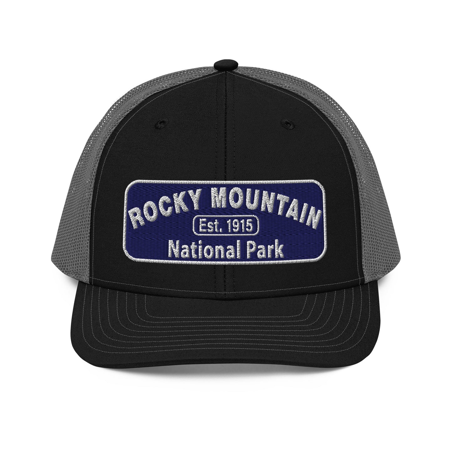 Rocky Mountain National Park Hat - Richardson 112 - Black/Charcoal - Front View