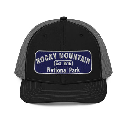 Rocky Mountain National Park Hat - Richardson 112 - Black/Charcoal - Front View