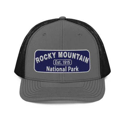 Rocky Mountain National Park Hat - Richardson 112 - Charcoal/Black - Front View