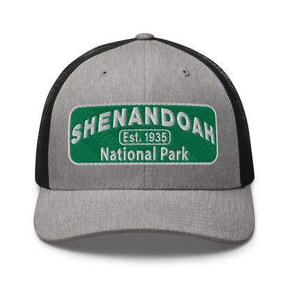 Shenandoah National Park Hat 6606 Charcoal/Black Front